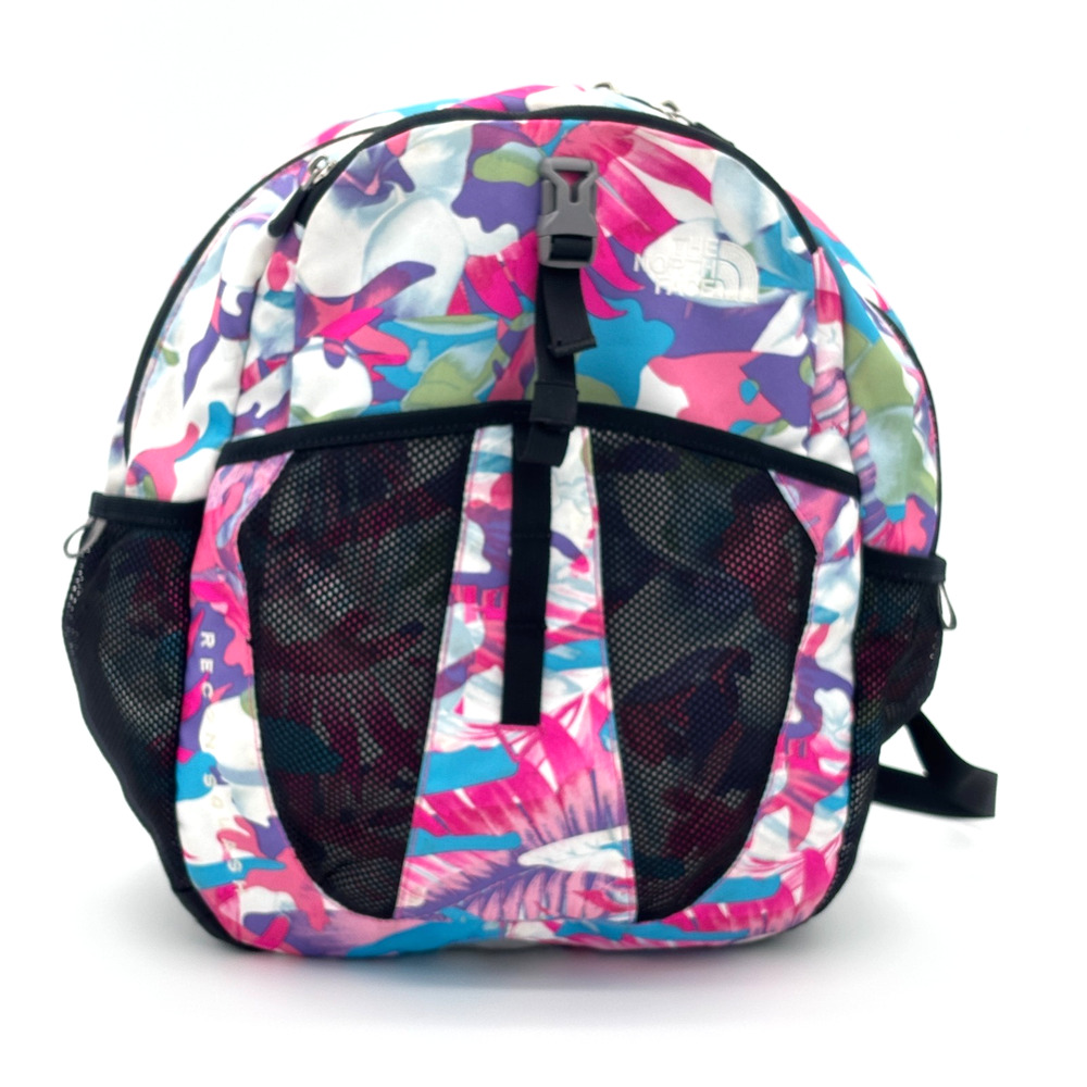 The North Face Recon Squash Youth Backpack Tropical Floral Print NF0A3G9E Pink